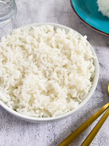 A bowl of rice.
