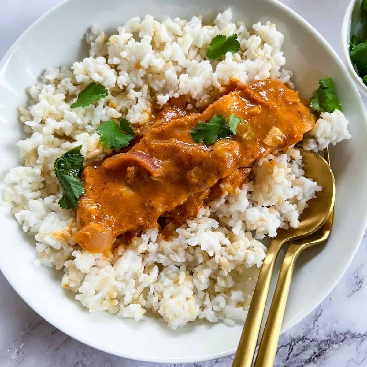 Salmon Indian Curry
