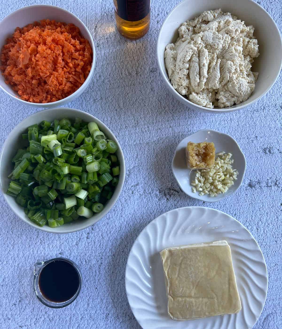 Ingredients for dumplings