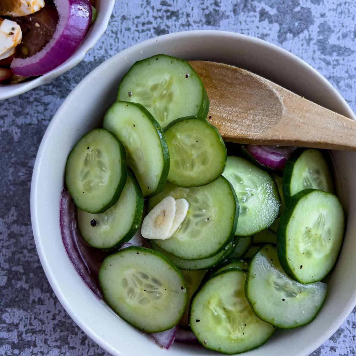 Filipino cucumber salad