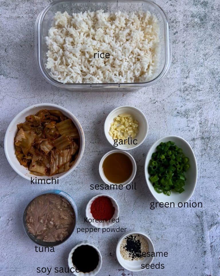 Kimchi Tuna Fried Rice Recipe Curious Flavors